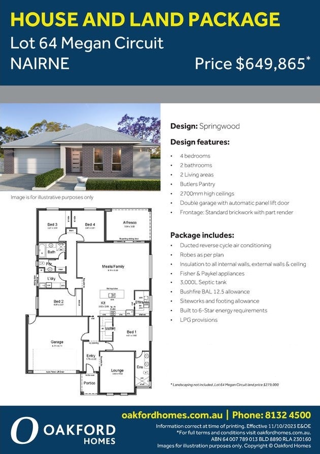 [Land for Sale] Oakford Heights Estate, Nairne OpenLot